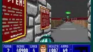 PC - Wolfenstein 3D - E5M2 100% Video