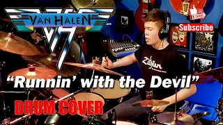 Van Halen "Runnin' with the Devil" (Drum Cover) By: Adam Mc - 16 Year Old Kid Drummer
