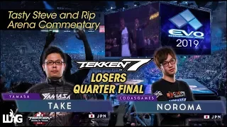 Take vs Noroma - EVO 2019 Losers Quarter Final - Tekken 7