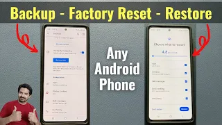 How to Complete Data Backup, Factory Reset & Restore Backup in any Android Phone in Hindi