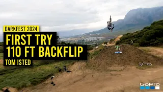 GoPro: 1st Try 110 ft Backflip with Tom Isted | Darkfest 2024