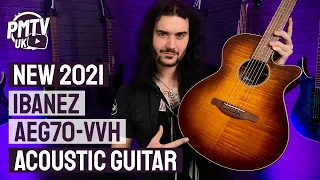 New For 2021 - Ibanez AEG70-VVH Electro Acoustic Guitar - Review & Demo