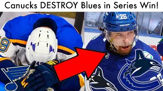 Canucks DESTROY Blues In AMAZING Series Win! (NHL Stanley Cup Playoffs Talk & STL/VAN Game 6 Review)