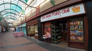 SHOPPING MALL IN GRANGEMOUTH WALK THROUGH with live commentary.