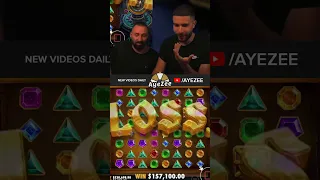 AYEZEE FT. @X7Dave  HUGE WIN ON GEMS BONANZA!! #shorts