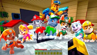 ADOPTO A LA PAW PATROL EN MINECRAFT 😱