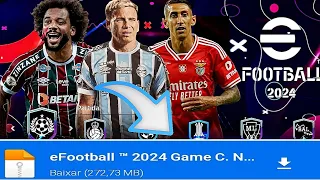 🚨NOVO! EFOOTBALL PES PPSSPP 2024 LITE 100% ATUALIZADO, ULTIMAS TRANSFERÊNCIA, BRASILEIRÃO E EUROPEU