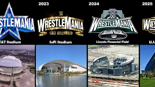 WWE WrestleMania All Logo & Venues 1985 to 2025