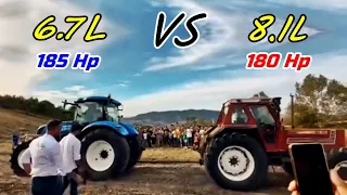 N.Holland T7.235 VS FiatAgri 180-90 Turbo DT - Tug Of War/Which wins the battle??