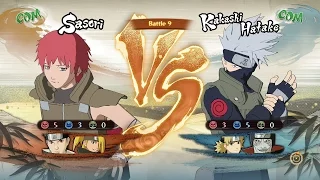 Naruto Shippuden: Ultimate Ninja Storm 4, Sasori/Shisui/Deidara VS Kakashi/Temari/Kisame!