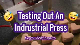 Using an Industrial Bath Bomb Press! | Borinquen Handmade