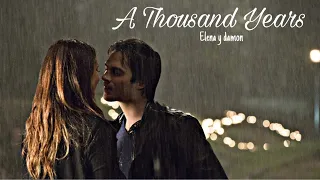 (Elena y damon)A Thousand Years - Christina Perri (letra en español) (the vampire diaries)