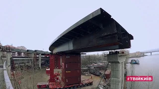 На Подільсько Воскресенському встановили 500-тонну металоконструкцію