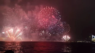 Гонконг. Салют на Новый Год. Hong Kong New Year Fireworks