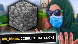 Twitch Chat Argues over the best Blocks in Minecraft