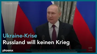 Scholz und Putin zur Ukraine-Russland-Krise