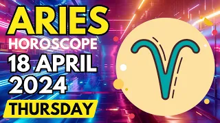 Aries ♈ 🤩𝐘𝐨𝐮 𝐖𝐢𝐥𝐥 𝐁𝐞 𝐒𝐨 𝐇𝐚𝐩𝐩𝐲🎊 Horoscope For Today April 18, 2024 | Tarot