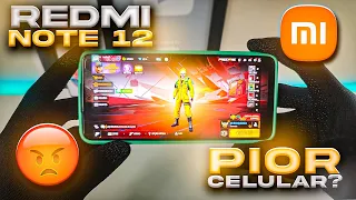 REDMI NOTE 12 PIOR CELULAR PARA JOGAR FREE FIRE EM 2024 ? 📱😡