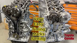 1ZZ Engine Timing Marks Of Toyota Corolla