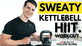 30 minute Full Body HIIT Home Workout | Kettlebell Workout | Full Length Follow Along Workout