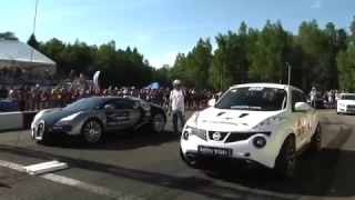 Nissan Juke R  VS  Bugatti Veyron