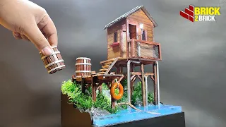 HOW TO MAKE MINIATURE FISHING SHACK REALISTIC #miniature #diyprojects