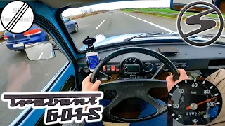 1990 Trabant aka Trabi Top Speed German Autobahn POV