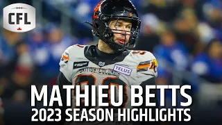 Mathieu Betts 2023 CFL Highlights