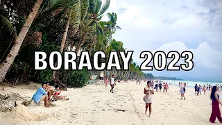 2023 BORACAY ISLAND WALKING TOUR | 4K HDR | Rainy Day in Boracay | Malay, Aklan, Philippines