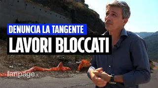 Denuncia la corruzione, ma il cantiere della frana resta bloccato: "Sono due anni, è pericoloso"