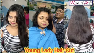 Young Lady Hair Cut II Rabin Das Star Howrah II Plz