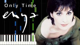 Synthesia Piano Tutorial: Only Time - ENYA