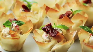 Philadelphia Filo Cup Canapes