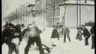 Auguste & Louis Lumière  Bataille de neige 1897 xvid