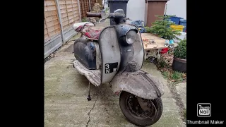 will it run after 48 years? 1958 Lambretta li series 1 frame breather (UK registered)