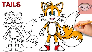 How To Draw Tails | Sonic The Hedgehog | Step By Step Drawing Tutorial