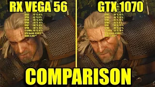 The Witcher 3 AMD RX VEGA 56 & GTX 1070 | 1080p - 1440p & 2160p | FRAME-RATE TEST COMPARISON