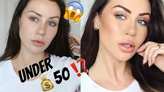 FULL FLAWLESS FACE OF MAKEUP USING ONLY 6 PRODUCTS?! DRUGSTORE TOO.. IT WORKS!