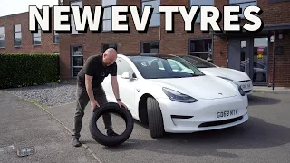 New EV tyre test - Hankook Ventus iON evo on a Tesla Model 3 18” aero wheel.
