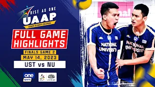 NU vs. UST Finals G2 highlights | UAAP Season 85 Men's Volleyball