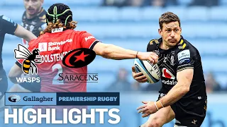 Wasps v Saracens - HIGHLIGHTS | Tight Tussle in Coventry! | Gallagher Premiership 2021/22