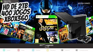 HD de 2TB Lotado com mais de 400 Jogos para Xbox 360 - Cliente de Campinas - SP