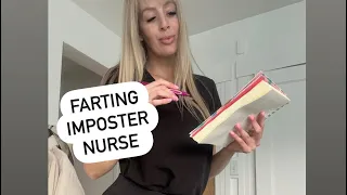 Farting nurse tricks patient to smell her gas!!