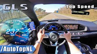 2020 MERCEDES BENZ GLS 400d TOP SPEED on AUTOBAHN by AutoTopNL