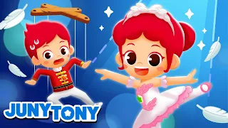 Ballerina, Ballerino 🩰💖 | Ballet Dancers | Kids Ballet Song | Job & Occupation Songs | JunyTony