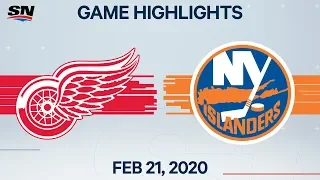 NHL Highlights | Red Wings vs. Islanders – Feb. 21, 2020