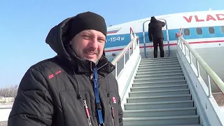 посетили учебный самолёт Ту - 154М