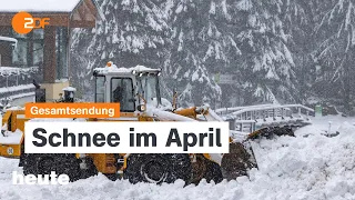 heute 19:00 Uhr vom 21.04.2024 US-Militärhilfen, Schnee im April, Hannover Messe (english)