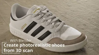 Create photorealistic shoes from 3D scan in Blender - Promo 2