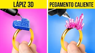 LÁPIZ 3D VS PEGAMENTO CALIENTE || Manualidades de resina epoxi y DIYs y trucos por 123 GO! Series